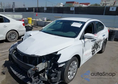 2016 Nissan Sentra S z USA, uszkodzony, nr VIN 3N1AB7AP8GY272236